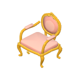 Fauteuil doré