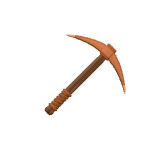 Pioche en cuivre
