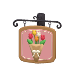 Enseigne de fleuriste