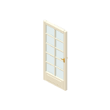 Porte-fenêtre blanche