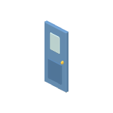 Porte bleue