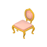 Chaise dorée