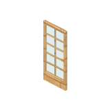 Porte-fenêtre en bois
