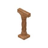 Poteau sculpté
