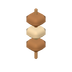 Brochette de champignons
