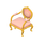 Fauteuil doré
