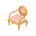 Fauteuil doré