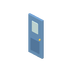 Porte bleue