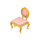 Chaise dorée
