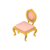 Chaise dorée