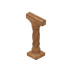 Poteau sculpté