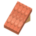 Pente de tuiles rouges