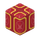 Boiserie dorée rouge