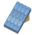 Pente de tuiles bleues