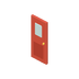 Porte rouge